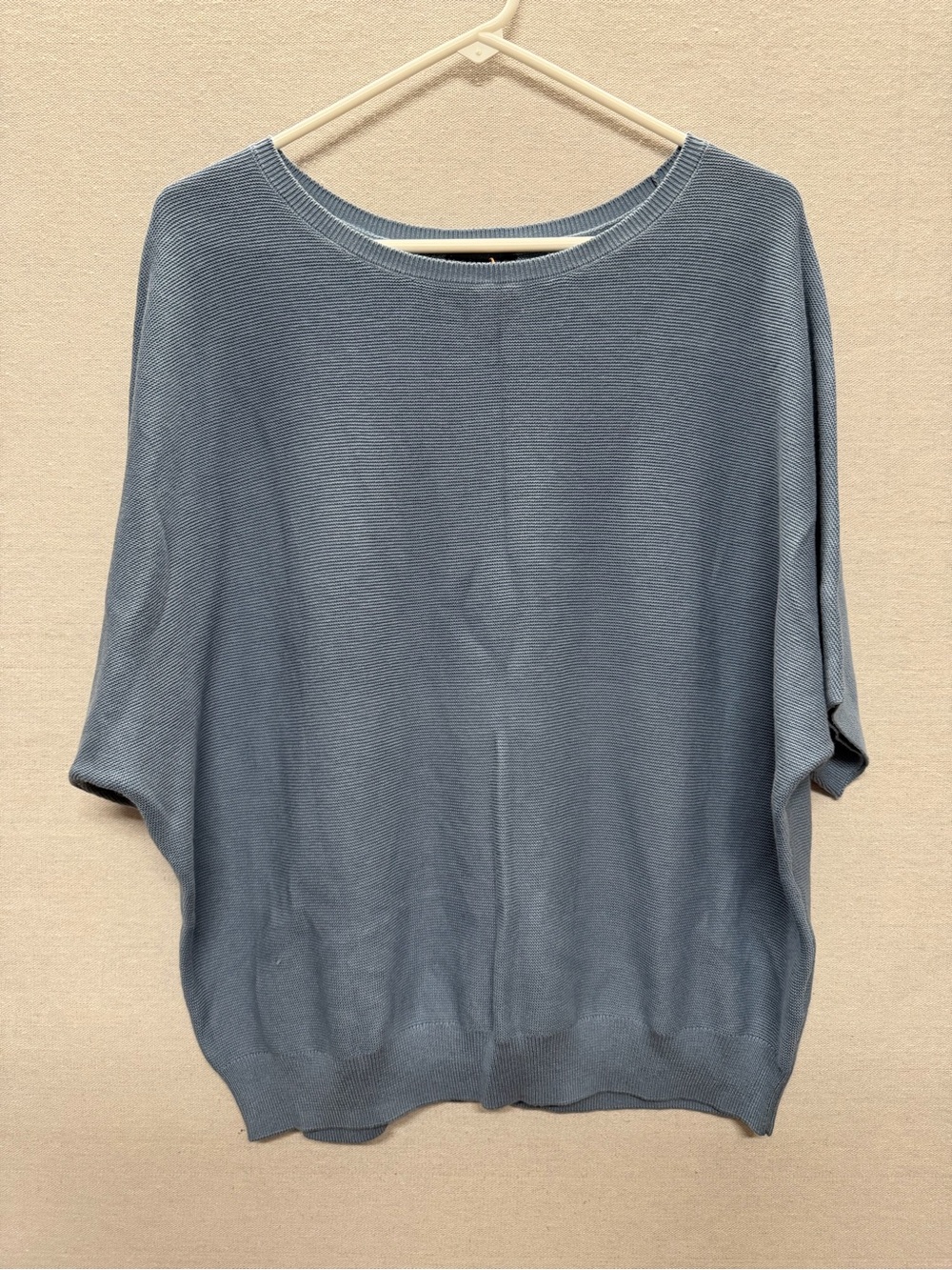 NWT Quince Lightweight Cotton Cashmere Link-Stitch Dolman Sweater - size L - Picture 3 of 8